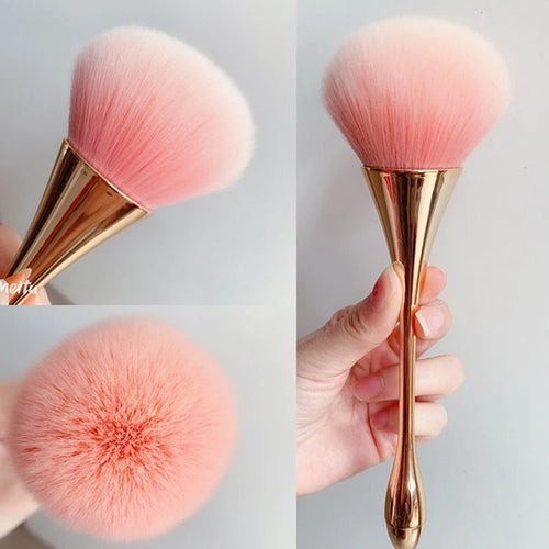 Rose Gold Makeup Brush – Large Loose Powder Brush